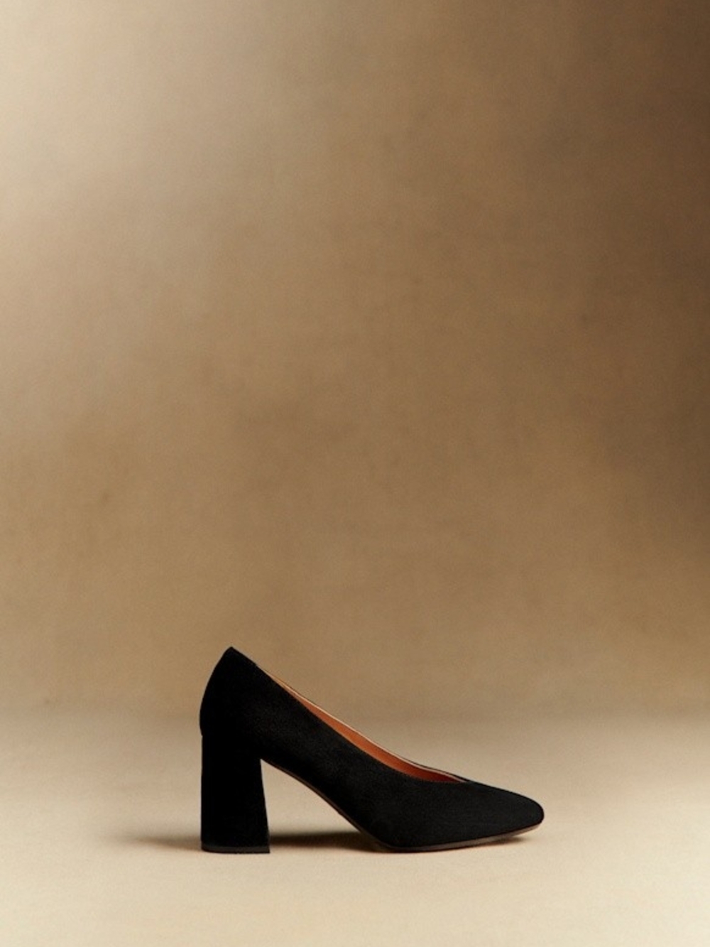 Sezane Alice Suede Block Heel Pumps - Picture 3 of 8
